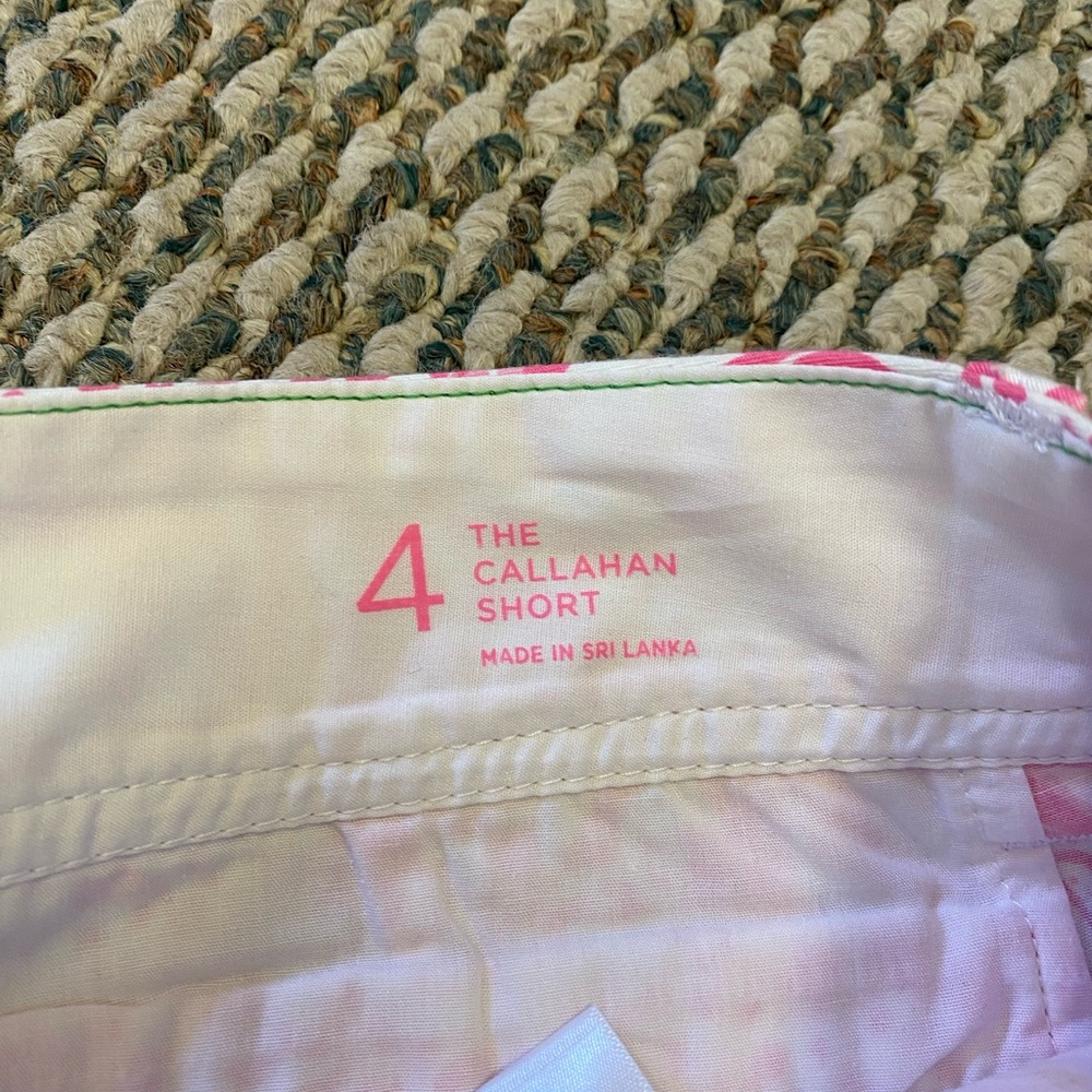 Lilly Pulitzer Callahan Shorts Get Spotted Pink Lion Shorts - Picture 5 of 6